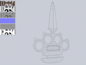 Bladed knuckle 3D Model