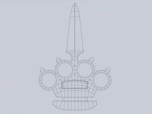 Bladed knuckle 3D Model