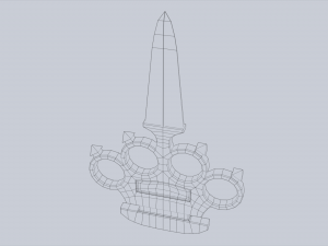 Bladed knuckle 3D Модель