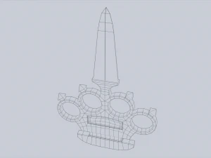 Bladed knuckle 3D Model