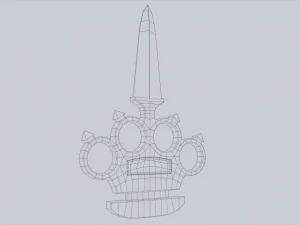 Bladed knuckle 3D Model