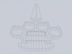 Bladed knuckle 3D Model