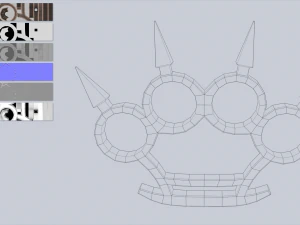 Bladed knuckle 3D Model