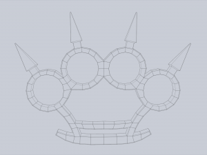 Bladed knuckle Model 3D