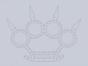 Bladed knuckle 3D Model
