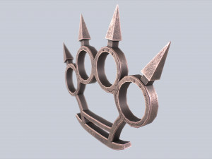 Bladed knuckle Model 3D