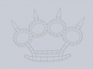 Bladed knuckle Model 3D