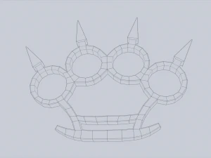 Bladed knuckle 3D Model