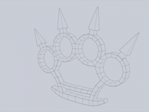 Bladed knuckle Model 3D