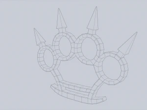 Bladed knuckle 3D Model