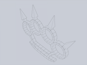 Bladed knuckle Model 3D