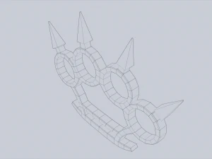 Bladed knuckle 3D Model