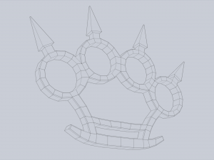 Bladed knuckle Model 3D