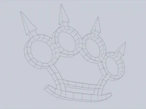 Bladed knuckle 3D Model