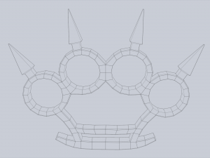 Bladed knuckle Model 3D