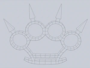 Bladed knuckle 3D Model