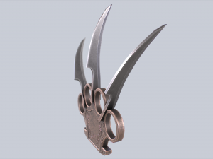 Bladed knuckle Model 3D