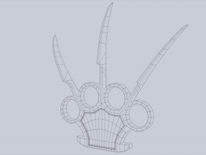 Bladed knuckle Model 3D
