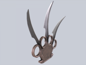 Bladed knuckle Model 3D