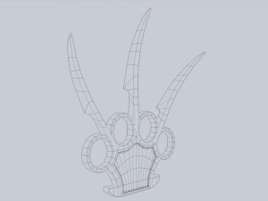 Bladed knuckle Model 3D