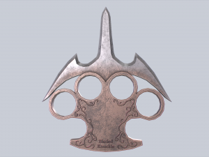 Bladed knuckle 3D Model