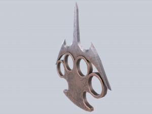 Bladed knuckle 3D Model