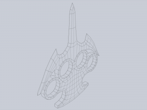 Bladed knuckle 3D Model