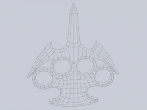Bladed knuckle 3D Model