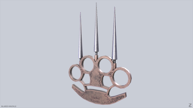 Bladed knuckle Model 3D .c4d .max .obj .3ds .fbx .stl .blend 
