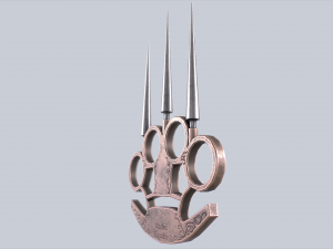 Bladed knuckle Model 3D