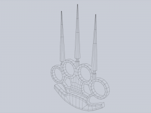 Bladed knuckle Model 3D