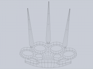 Bladed knuckle Model 3D