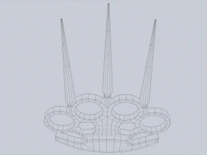 Bladed knuckle 3D Model