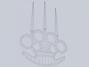 Bladed knuckle Model 3D