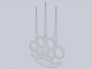 Bladed knuckle 3D Model