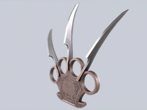 Collezione di nocche a lama Modello 3D