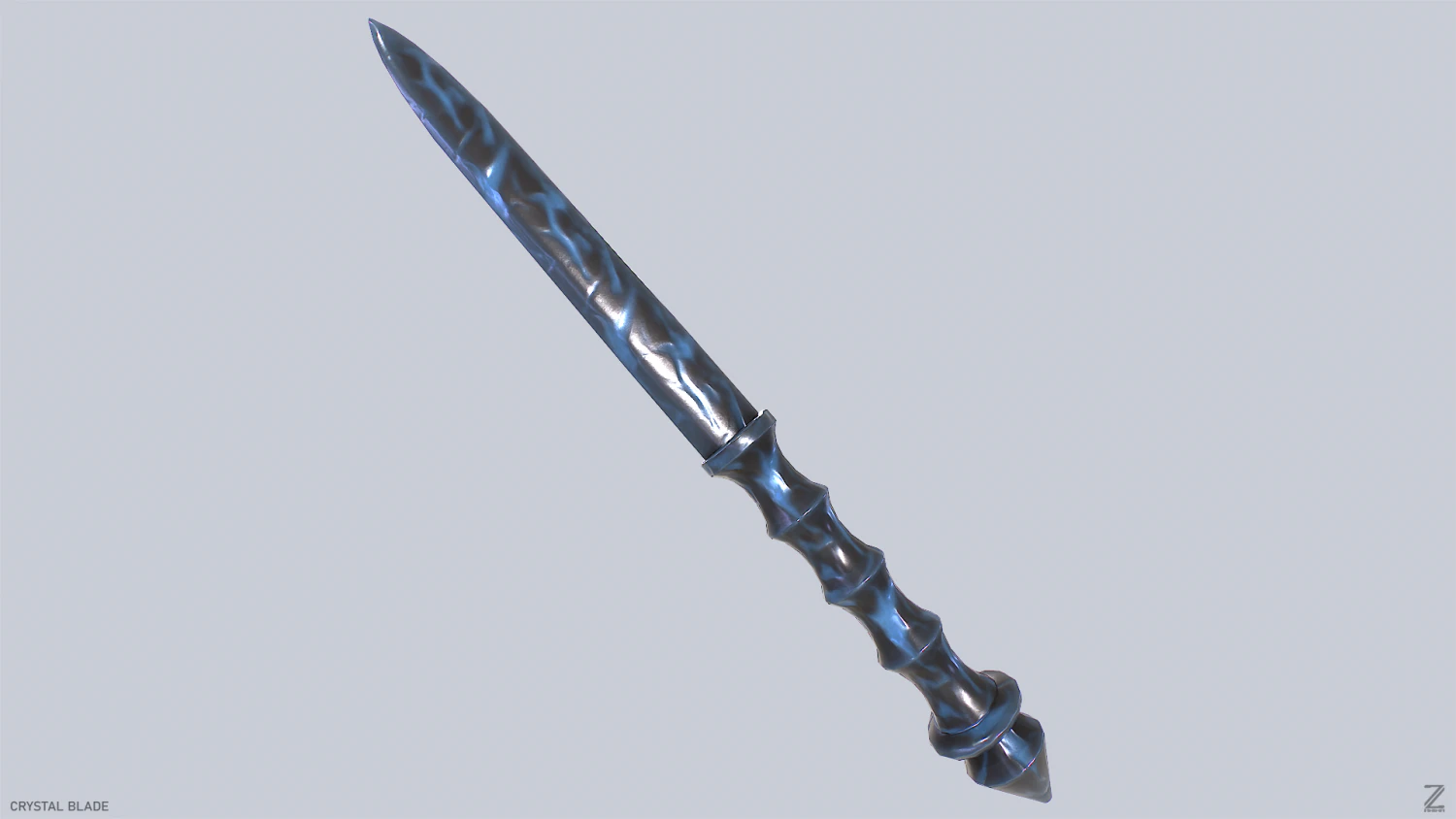 Crystal blade 3D Model .c4d .max .obj .3ds .fbx .stl .blend 