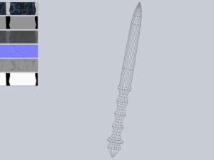 Crystal blade 3D Модель