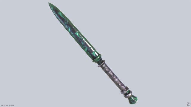 Crystal blade Modèle 3D .c4d .max .obj .3ds .fbx .stl .blend 