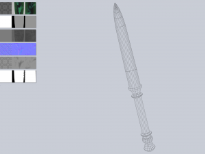 Crystal blade Modèle 3D