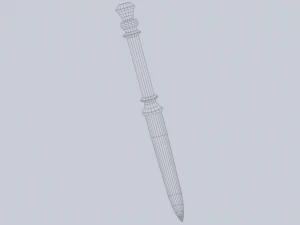Kristallklinge 3D Modell