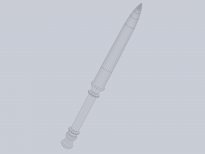 Crystal blade Modèle 3D