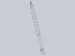 Crystal blade Modèle 3D