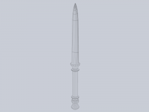 Crystal blade Modèle 3D