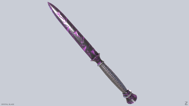 Crystal blade Modelo 3D .c4d .max .obj .3ds .fbx .stl .blend 