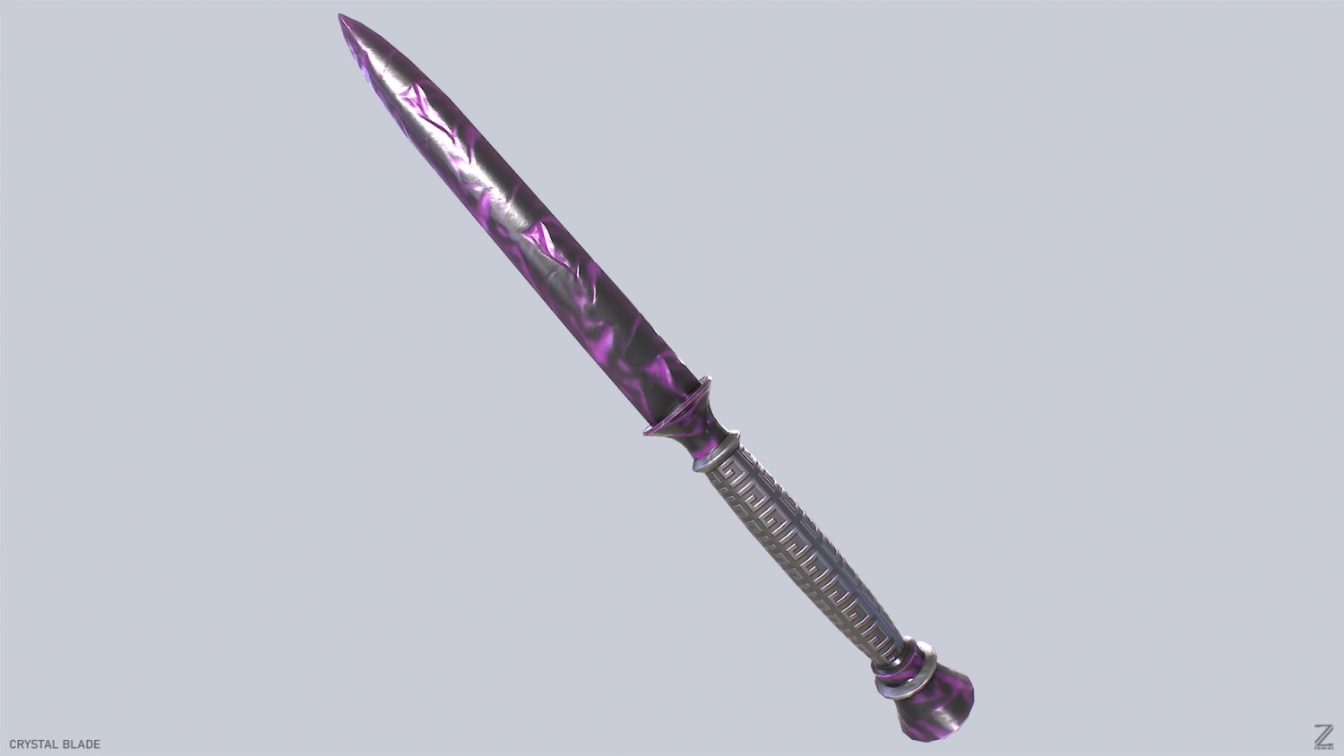 Crystal blade 3D Model .c4d .max .obj .3ds .fbx .stl .blend 