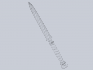 Crystal blade Modelo 3D