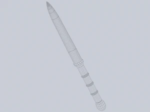 Kristallklinge 3D Modell