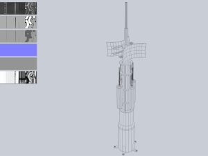 Scifi radar 3D-Modell