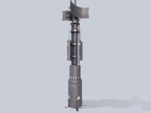 Scifi radar 3D-Modell